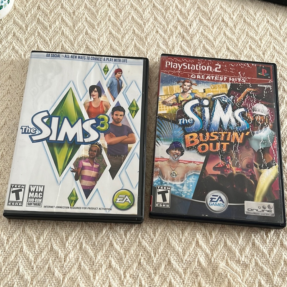 The Sims PC and PS2 game Bundle